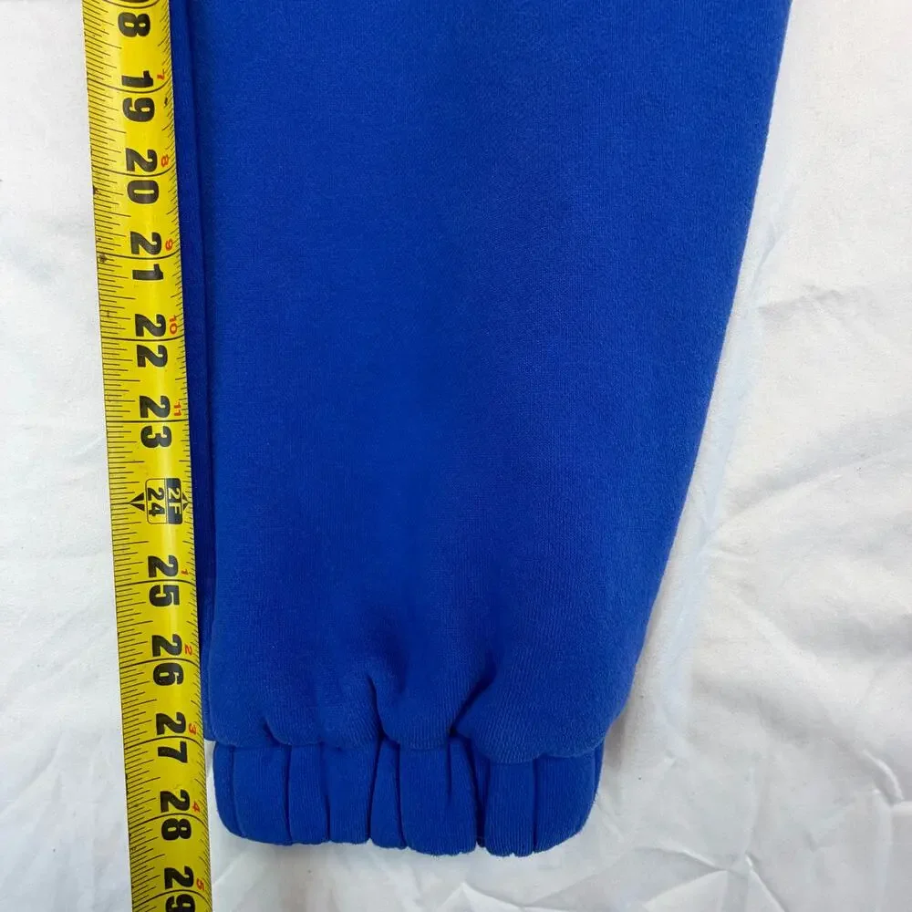 Comfrt Minimalist Hoodie Jogger Set Unisex Sz S Cobalt Blue Oversized Tracksuit
